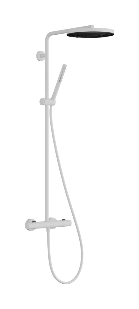 Hansgrohe Pulsify S Puro Showerpipe 260 1jet mit Ecostat Fine Mattweiß
