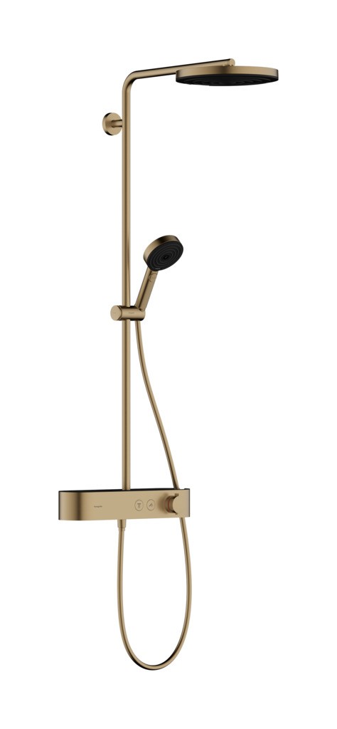 Hansgrohe Pulsify S Showerpipe 260 1jet mit ShowerTablet Select 400 Brushed Bronze