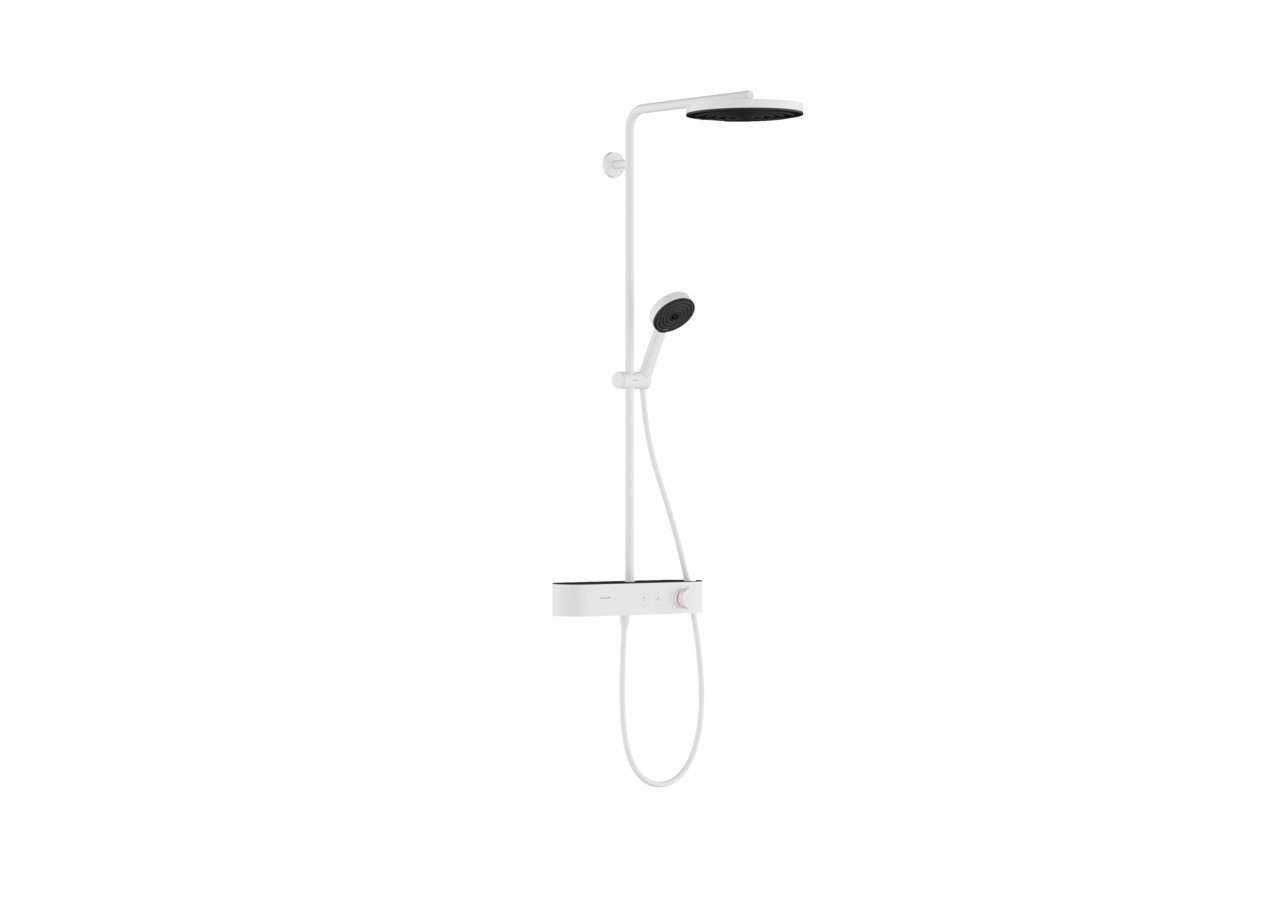 Hansgrohe Pulsify S Showerpipe 260 1jet mit ShowerTablet Select 400 Mattweiß