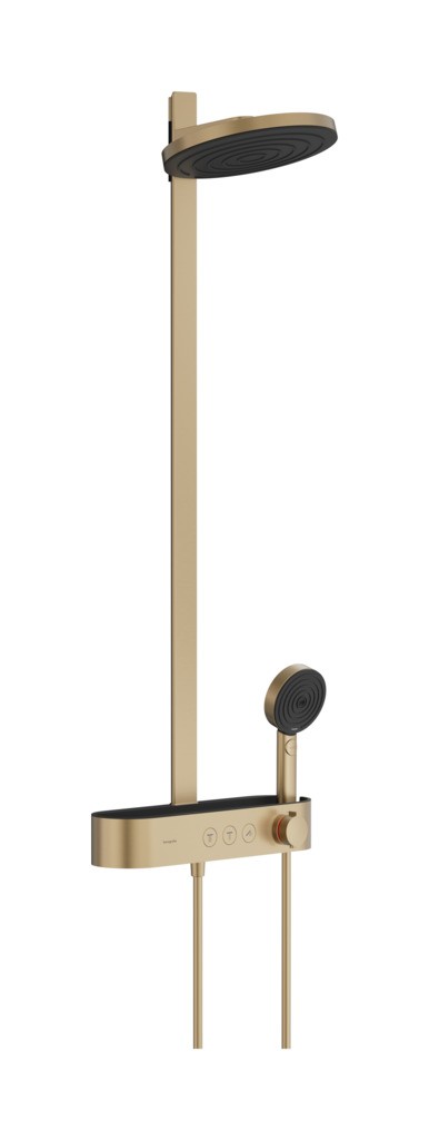 Hansgrohe Pulsify S Showerpipe 260 2jet mit ShowerTablet Select 400 Brushed Bronze