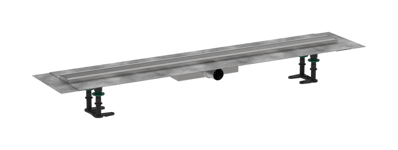 Hansgrohe RainDrain Compact Komplettset Duschrinne 1000 für flache Installation Edelstahl gebürstet