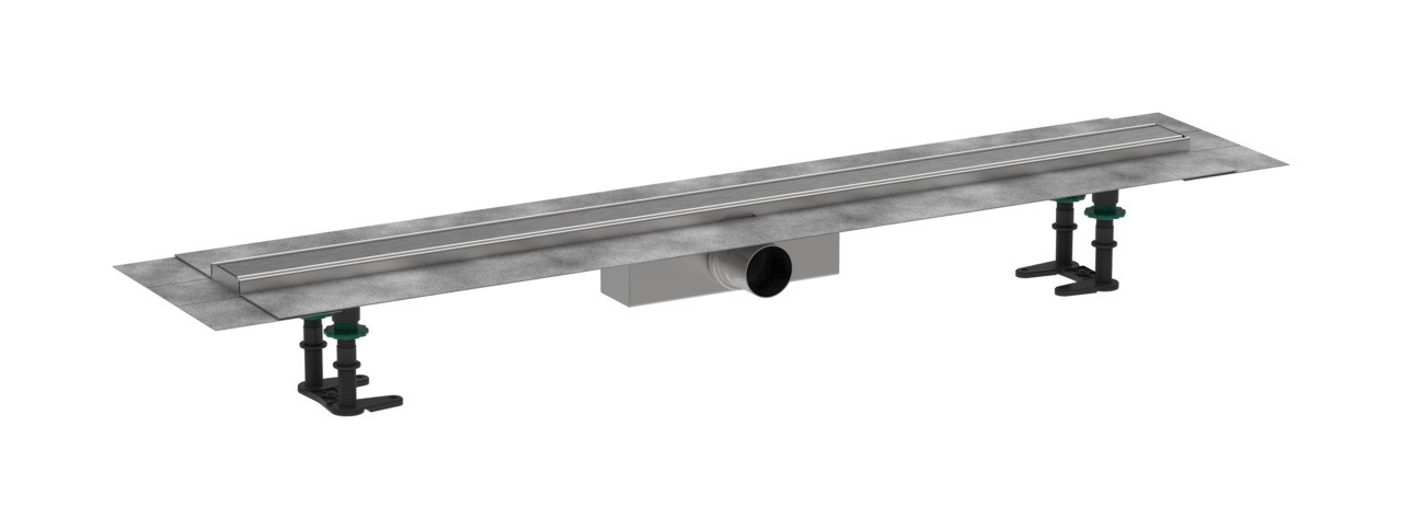 Hansgrohe RainDrain Compact Komplettset Duschrinne 1000 für Standardinstallation Edelstahl gebürstet
