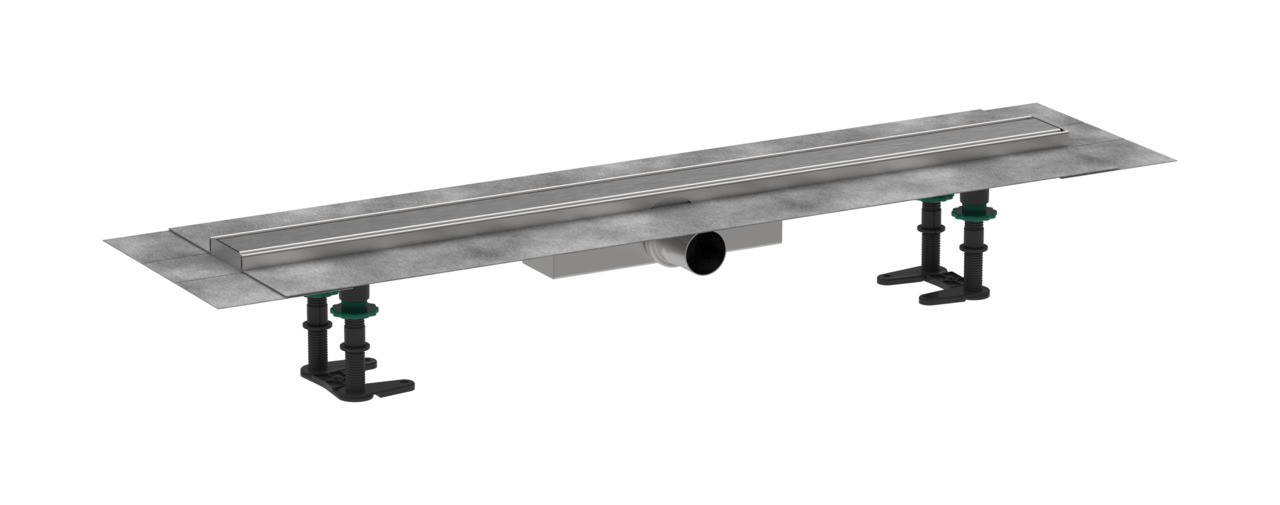 Hansgrohe RainDrain Compact Komplettset Duschrinne 800 für flache Installation Edelstahl gebürstet