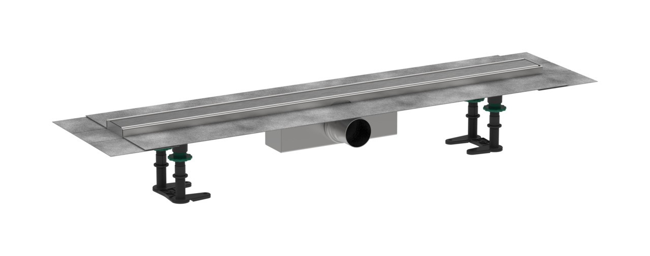 Hansgrohe RainDrain Compact Komplettset Duschrinne 800 für Standardinstallation Edelstahl gebürstet