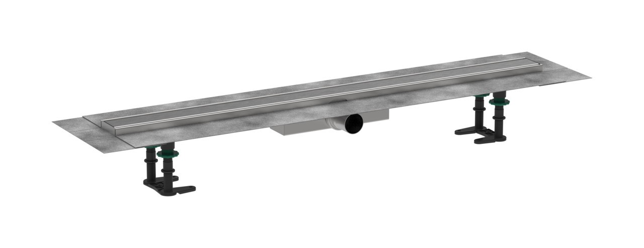 Hansgrohe RainDrain Compact Komplettset Duschrinne 900 für flache Installation Edelstahl gebürstet