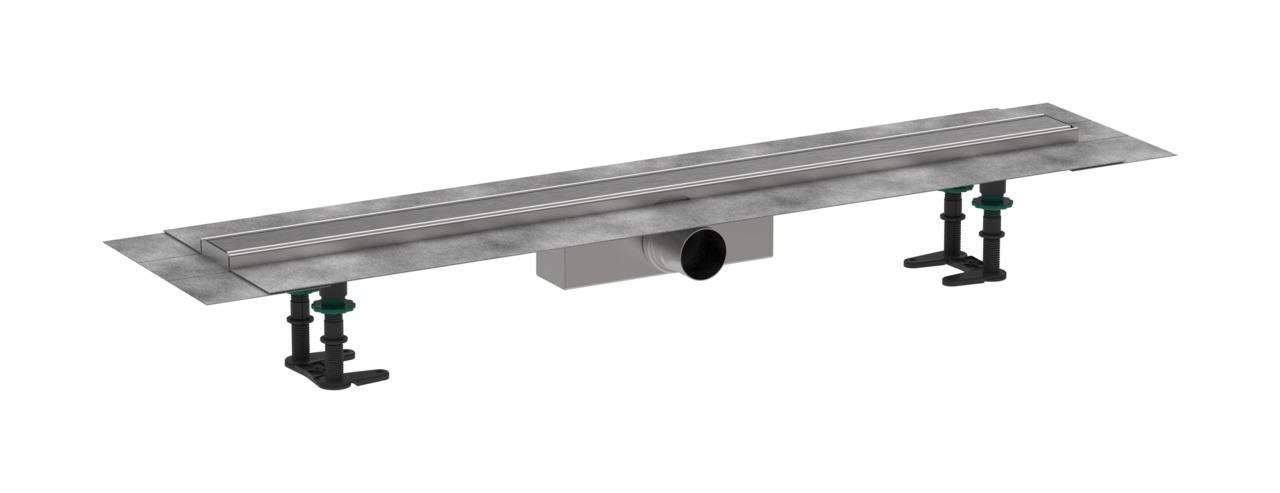 Hansgrohe RainDrain Compact Komplettset Duschrinne 900 für Standardinstallation Edelstahl gebürstet