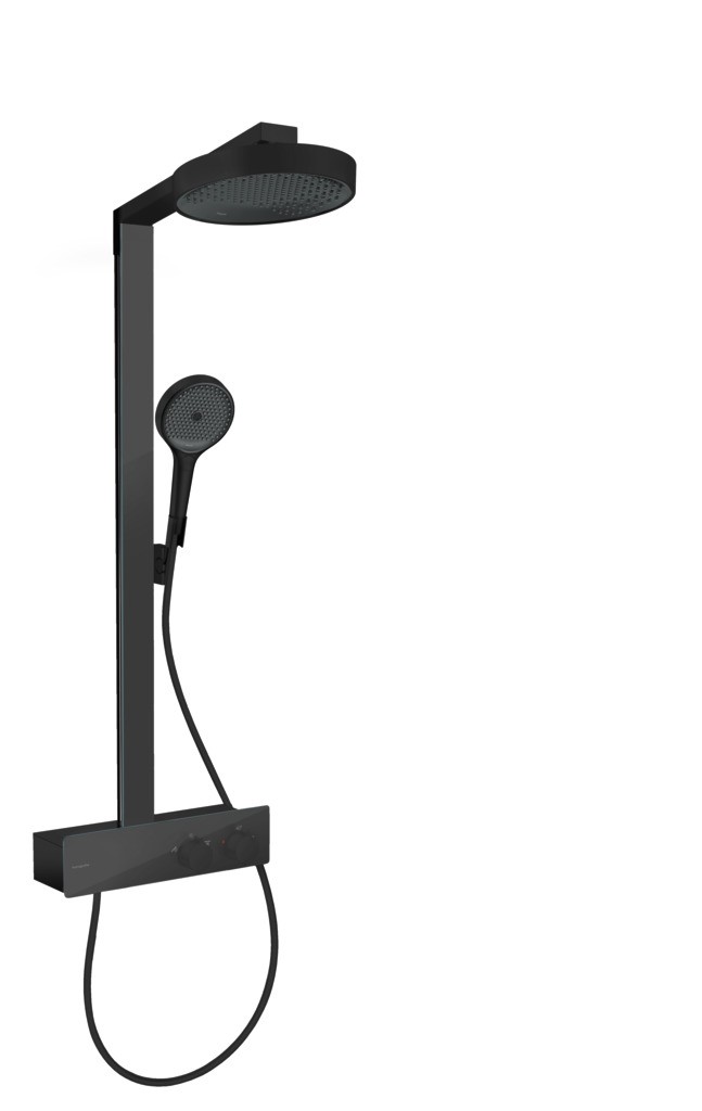 Hansgrohe Rainfinity Showerpipe 250 1jet EcoSmart mit ShowerTablet 350 Mattschwarz
