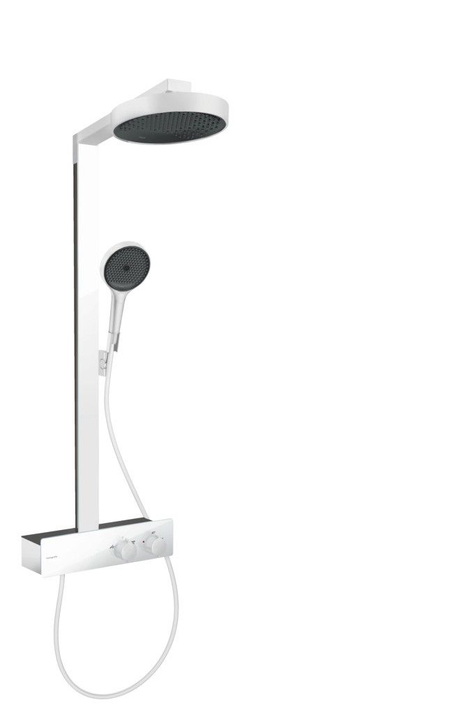 Hansgrohe Rainfinity Showerpipe 250 1jet EcoSmart mit ShowerTablet 350 Mattweiß
