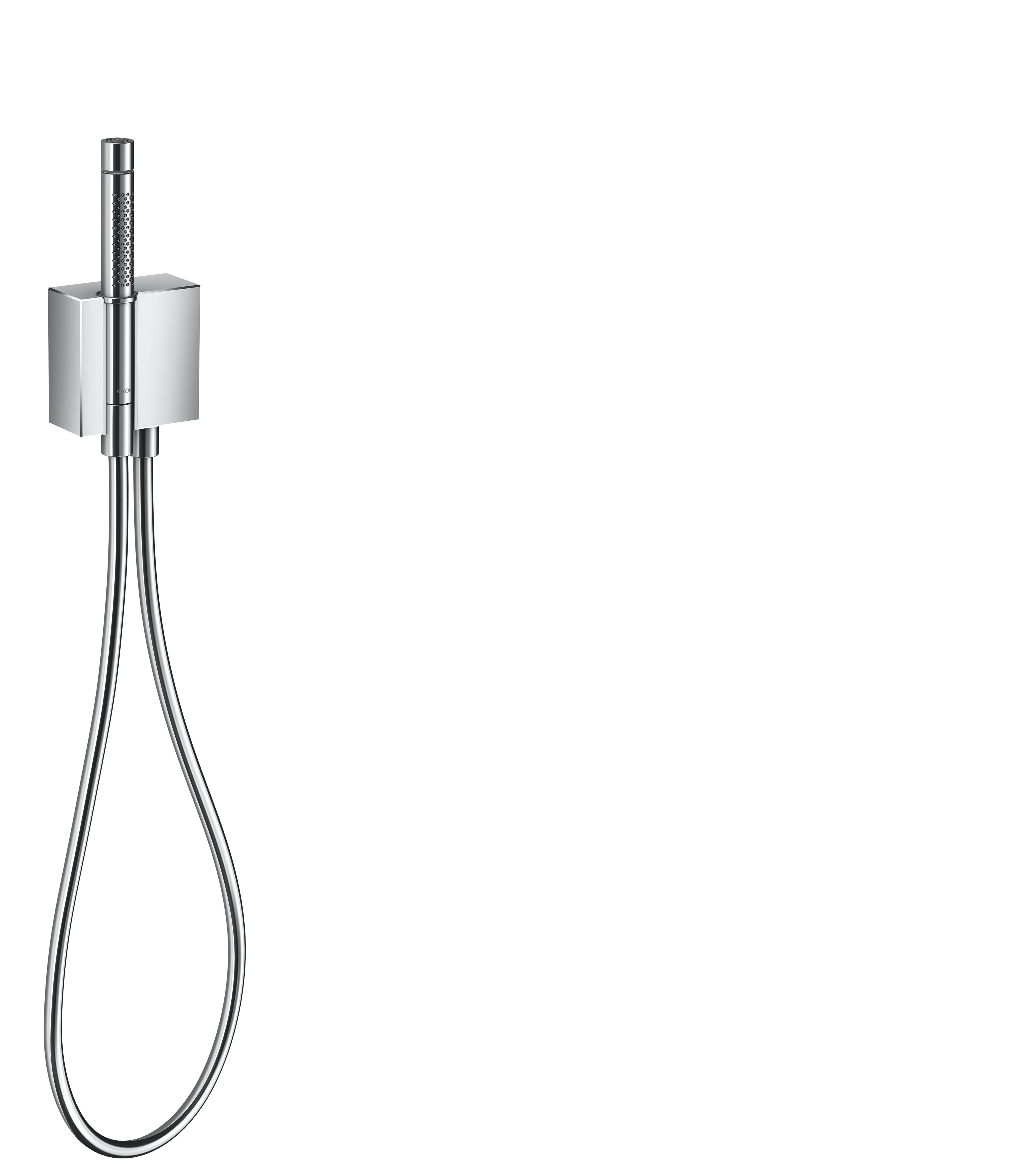 Hansgrohe Schlauchanschl.u.Brausenhalter Axor Edge Diamantschliff chrom m.Stabhandbr.