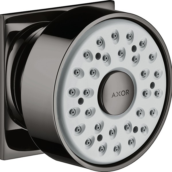 Hansgrohe Seitenbrause 1jet eckig Polished Black Chrome