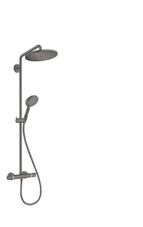 Hansgrohe Showerpipe Croma Select S 280 EcoSmart mit Raindance Handbrause brushed black chrome