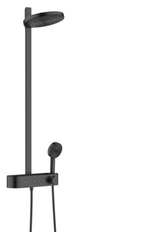 HG Showerpipe Pulsify 260 2jet EcoSmart mit Brausethermostat Aufputz mattschwarz