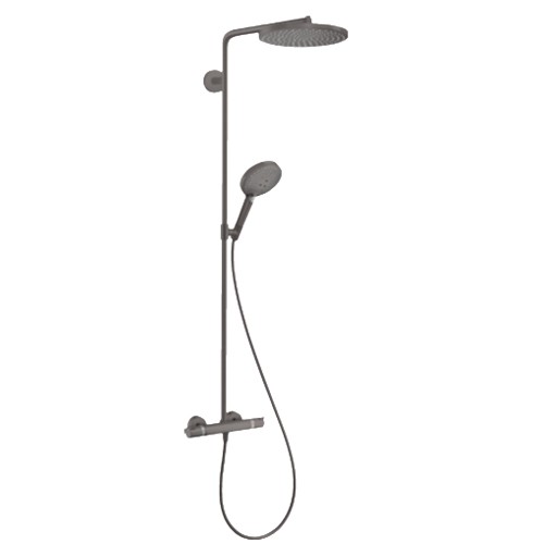 Hansgrohe Showerpipe Raindance Select S 240 1jet PowderRain Brushed Black