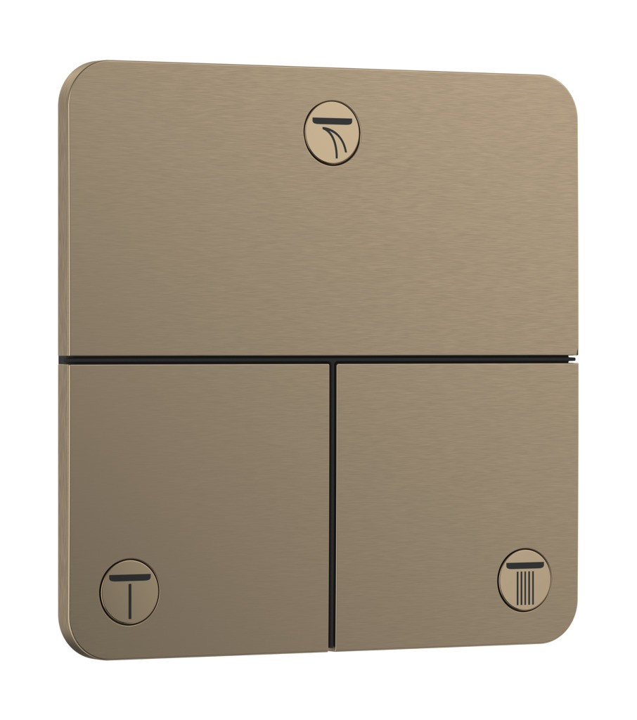 Hansgrohe ShowerSelect Comfort Q Ventil Unterputz für 3 Verbraucher Brushed Bronze