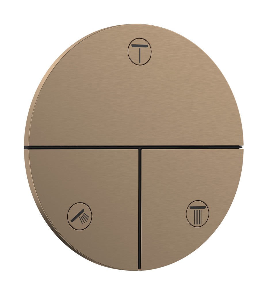 Hansgrohe ShowerSelect Comfort S Ventil Unterputz für 3 Verbraucher Brushed Bronze