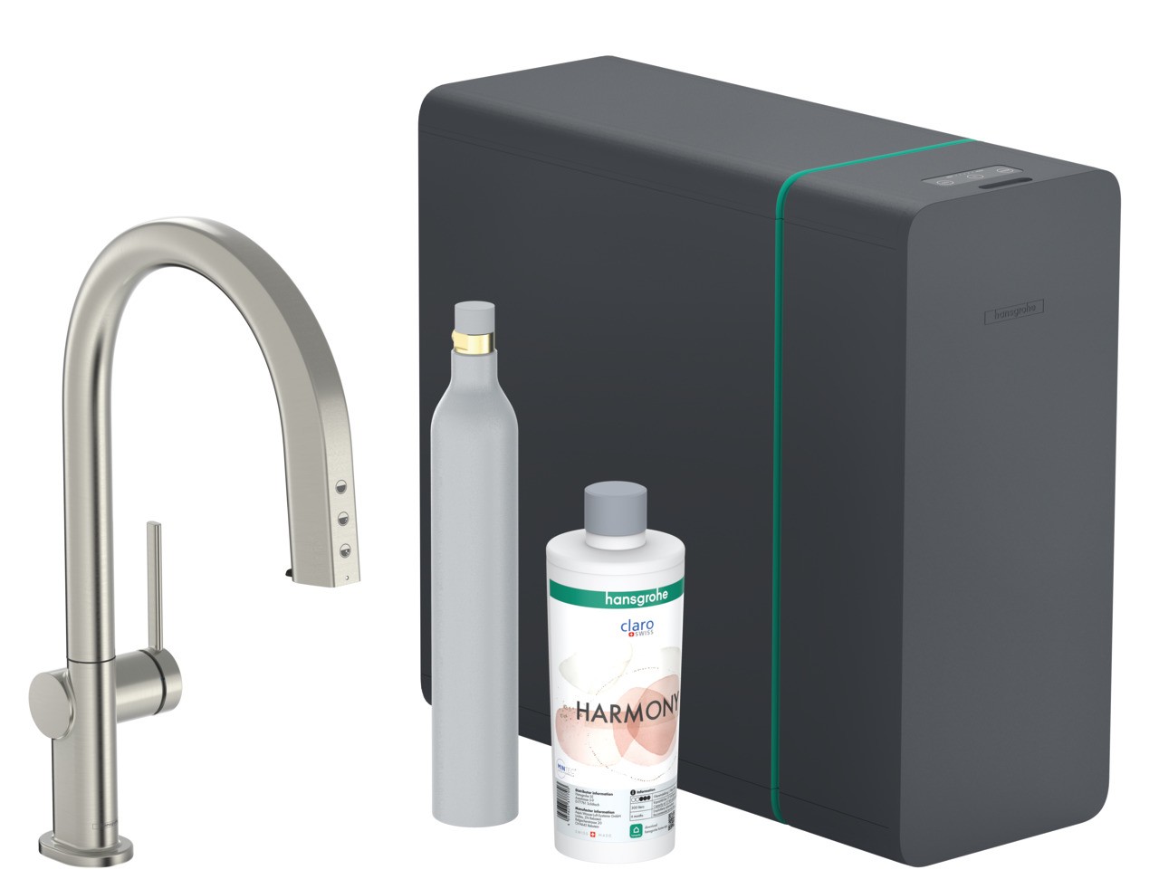 Hansgrohe SodaSystem 210 Aqittura M91 Ausziehauslauf 1j sBox Starter Set ST