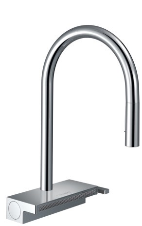 Hansgrohe Spültischmischer 170 Aquno Select M81 Ausziehbrause 3jet mattschwarz