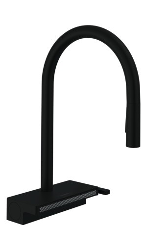 Hansgrohe Spültischmischer 170 Aquno Select M81 Ausziehbrause 3jet sBox mattschwarz