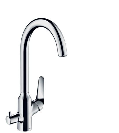 Hansgrohe Spültischmischer 220 Schwenkauslauf mit Geräteabsperrventil M424-H220 chrom