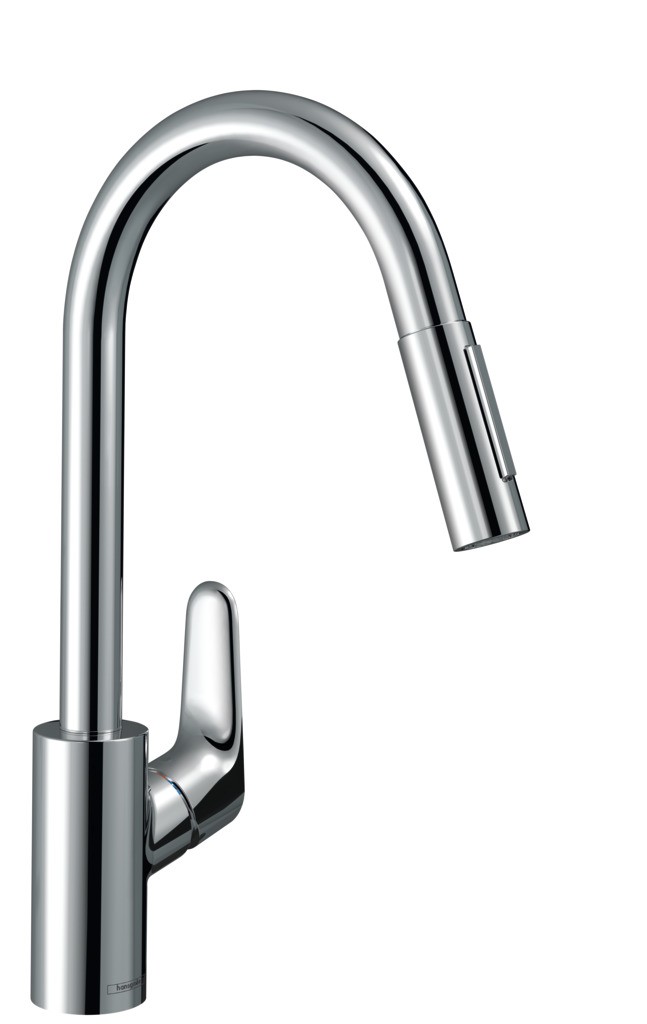 Hansgrohe Spültischmischer 240 Focus M41 Eco Ausziehbrause 2jet chrom