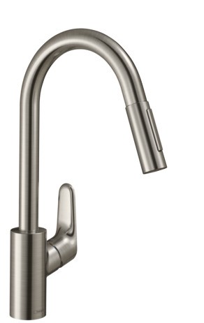Hansgrohe Spültischmischer 240 Focus M41 Eco Ausziehbrause 2jet edelstahl-optik