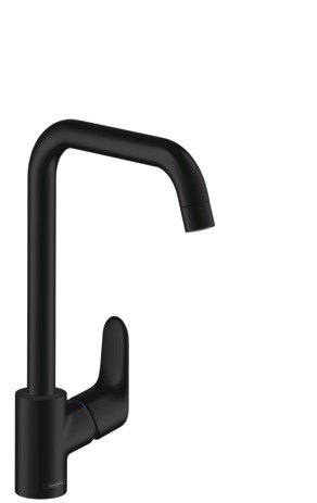 Hansgrohe Spültischmischer 260 Focus M41 1jet mattschwarz