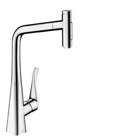 Hansgrohe Spültischmischer 320 Metris Select M71 Ausziehbrause 2jet chrom