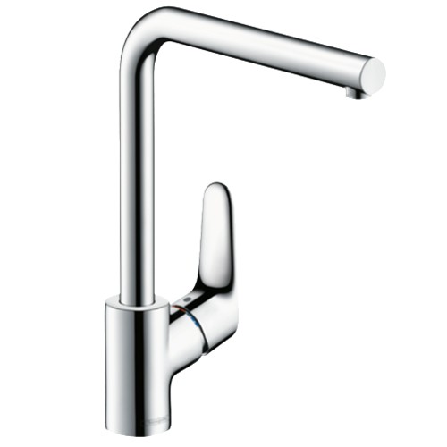 Hansgrohe Spültischmischer Focus Schwenkauslauf chrom L-Auslauf