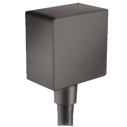 Hansgrohe Talis E Schlauchanschluss DN15 Fixfit Square mit Rückflussverhinderer Brushed Black