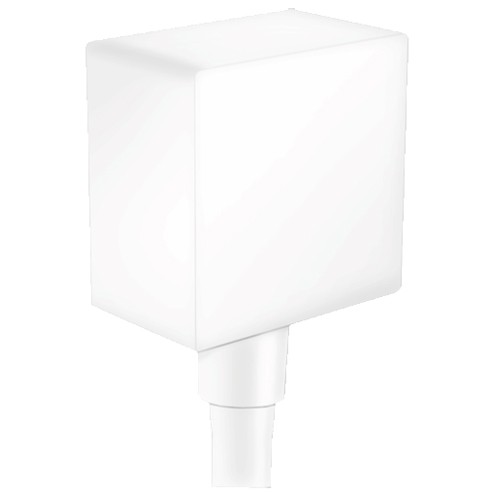 Hansgrohe Talis E Schlauchanschluss DN15 Fixfit Square mit Rückflussverhinderer mattweiss