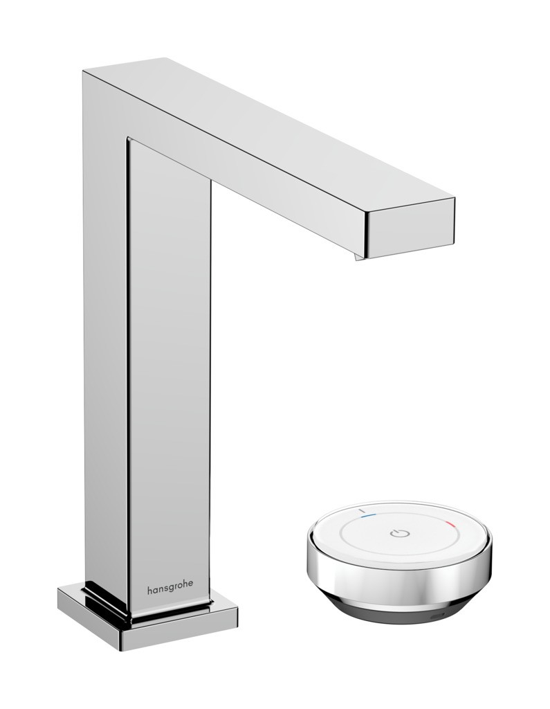 Hansgrohe Tecturis E 2-Loch Waschtischmischer 150 CoolStart mit Ablaufgarnitur Chrom