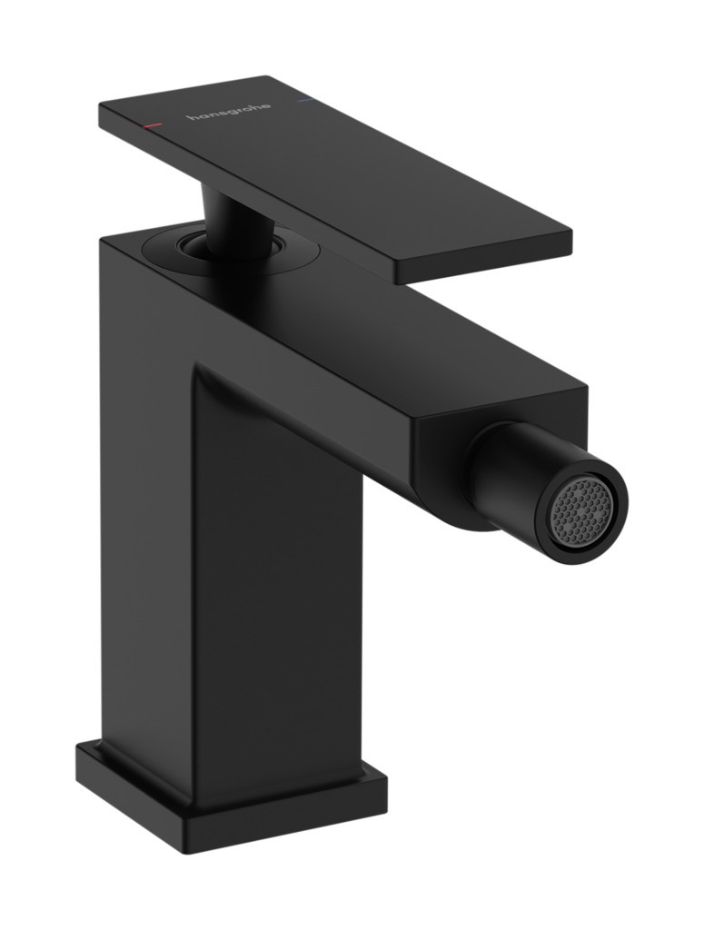 Hansgrohe Tecturis E Einhebel-Bidetmischer mit Zugstangen-Ablaufgarnitur Mattschwarz