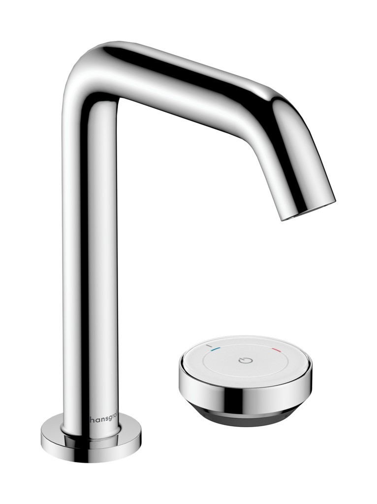Hansgrohe Tecturis S 2-Loch Waschtischmischer 150 CoolStart mit Ablaufgarnitur Chrom