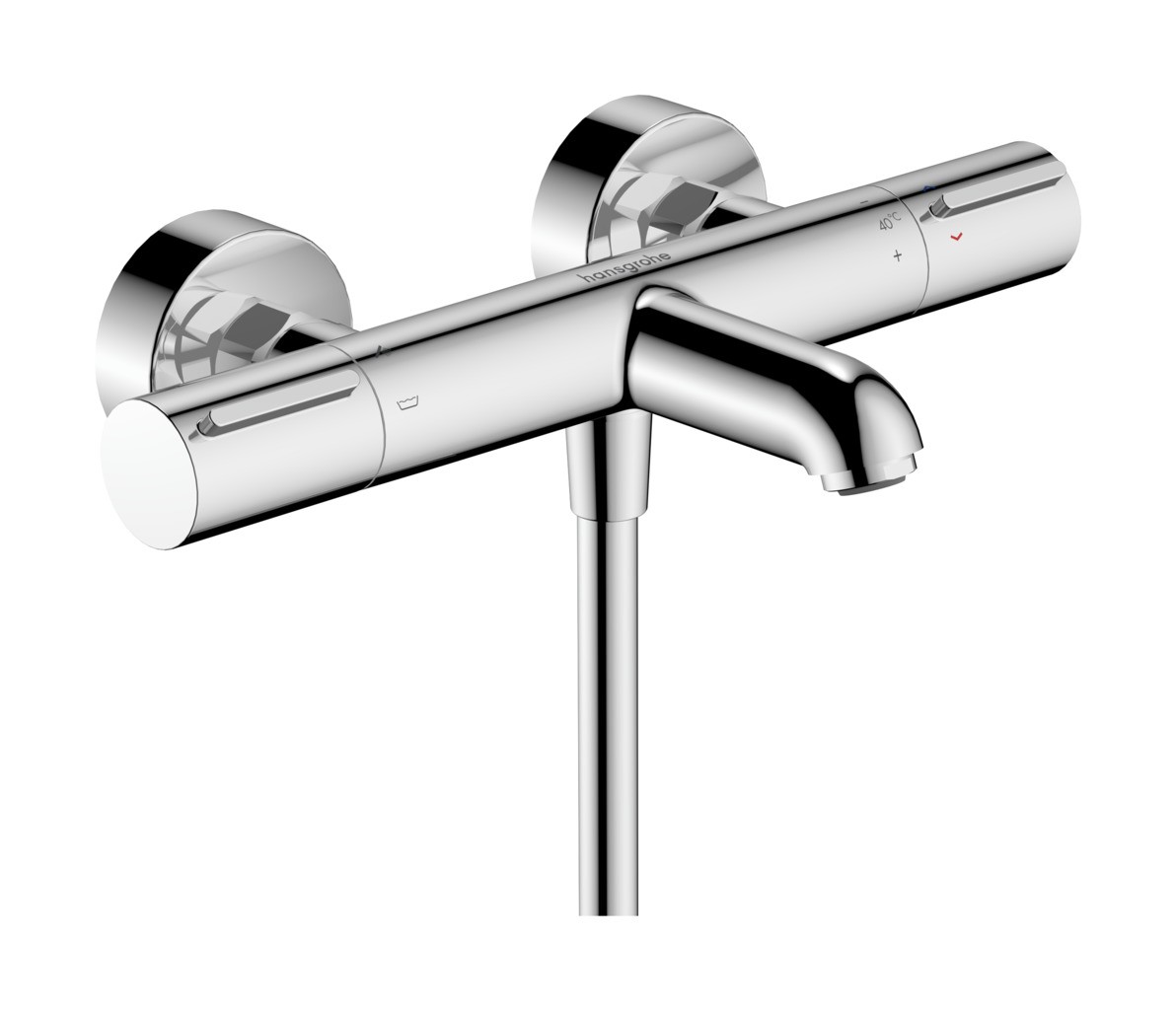 Hansgrohe Thermostat Ecostat Element Wanne Aufputz DN15 chrom