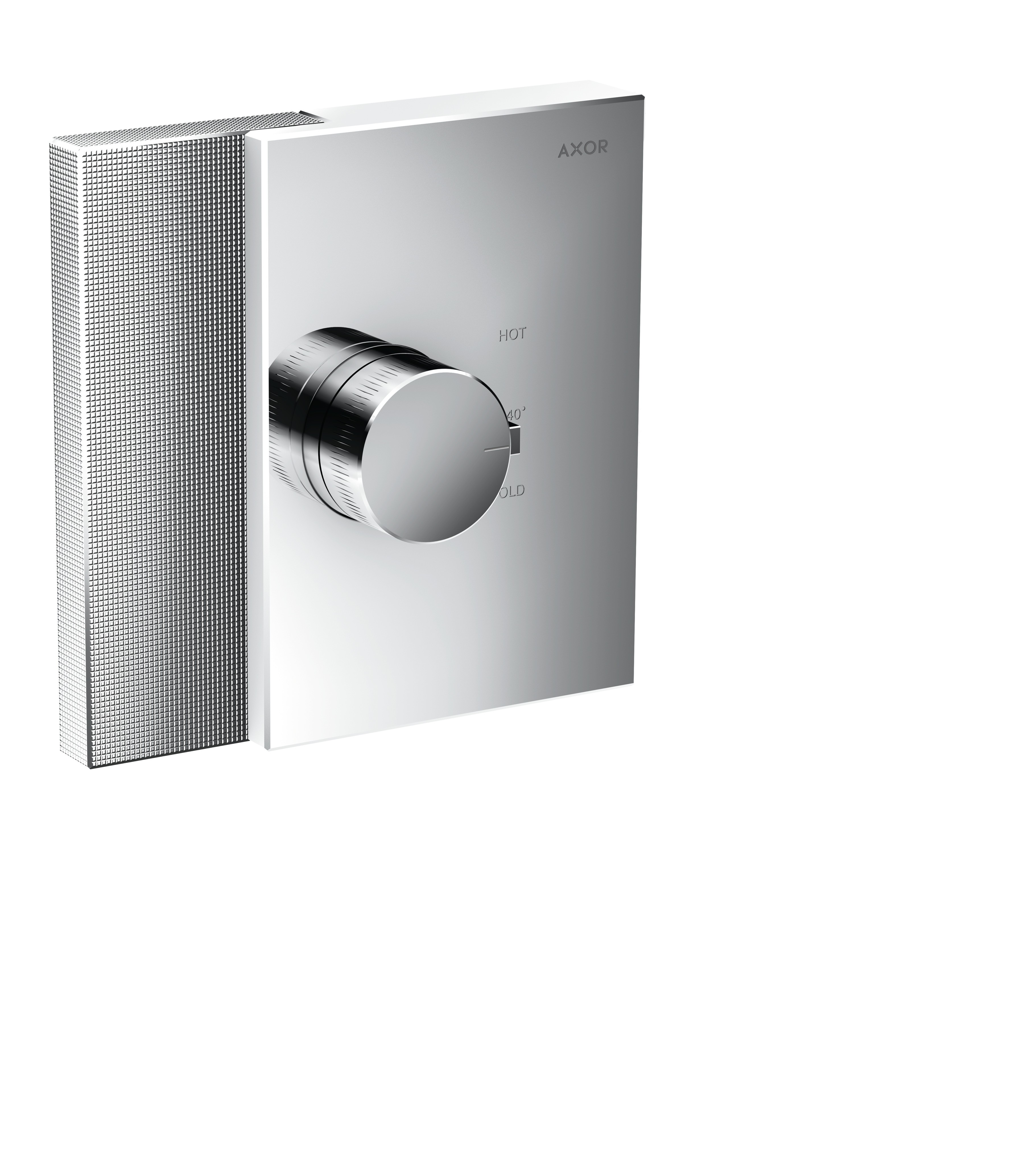 Hansgrohe Thermostat Unterputz Axor Edge High Flow Fertigset Diamantschliff chrom
