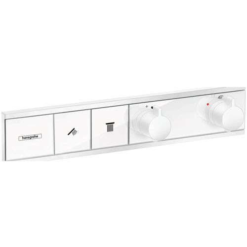 Hansgrohe Thermostat Unterputz RainSelect Fertigset 2 Verbraucher mattweiss