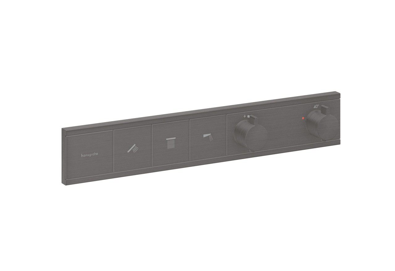 Hansgrohe Thermostat Unterputz RainSelect Fertigset 3 Verbraucher Brushed Black Chrome