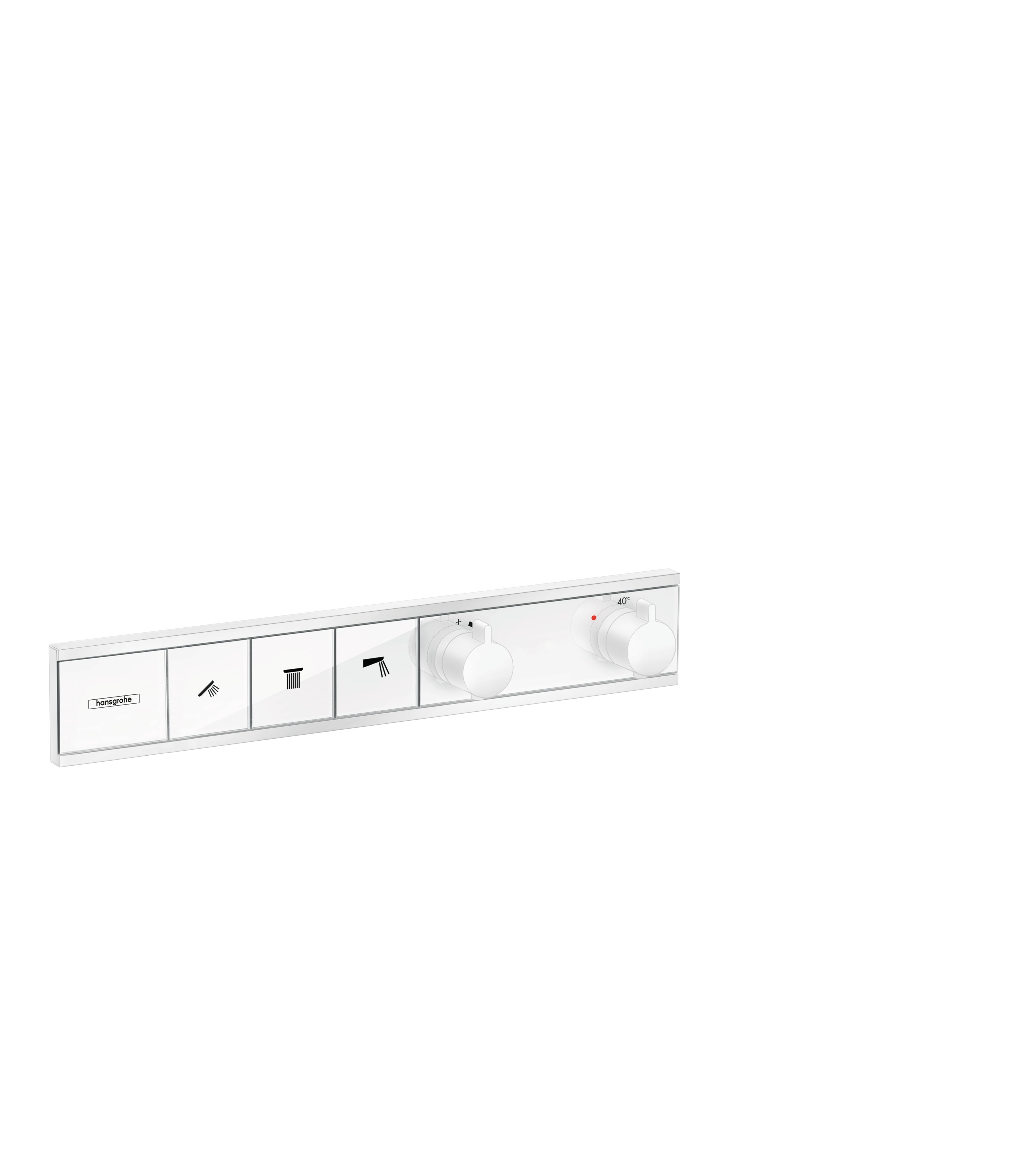 Hansgrohe Thermostat Unterputz RainSelect Fertigset 3 Verbraucher mattweiss
