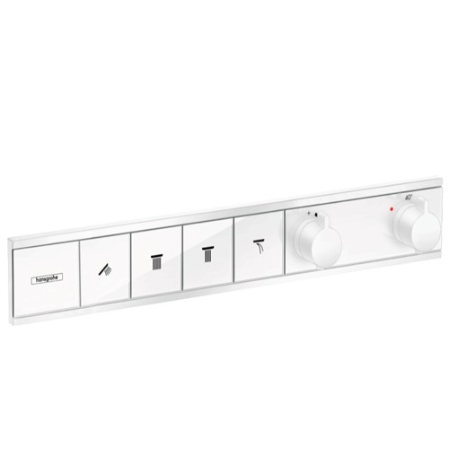 Hansgrohe Thermostat Unterputz RainSelect Fertigset 4 Verbraucher mattweiss