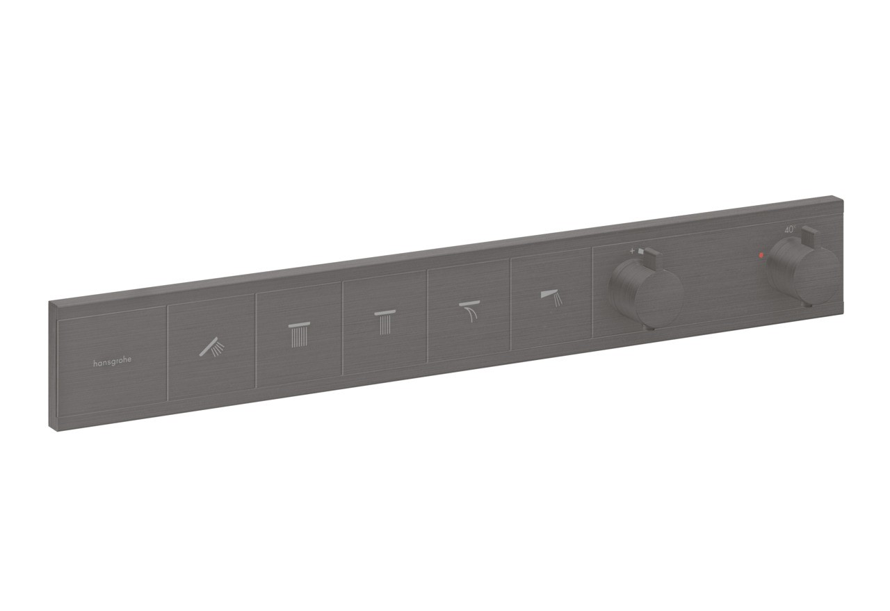 Hansgrohe Thermostat Unterputz RainSelect Fertigset 5 Verbraucher Brushed Black Chrome