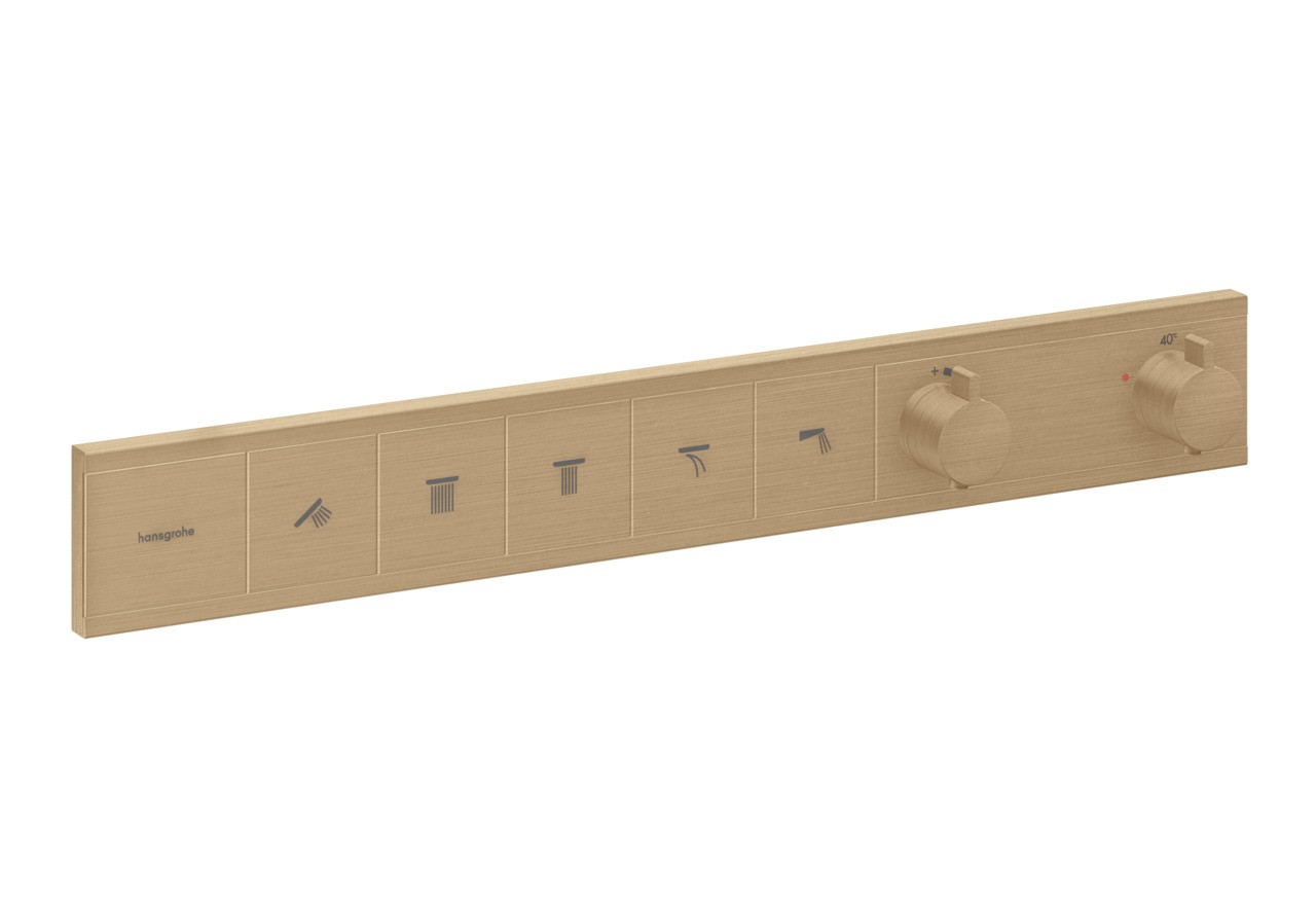 Hansgrohe Thermostat Unterputz RainSelect Fertigset 5 Verbraucher Brushed Bronze