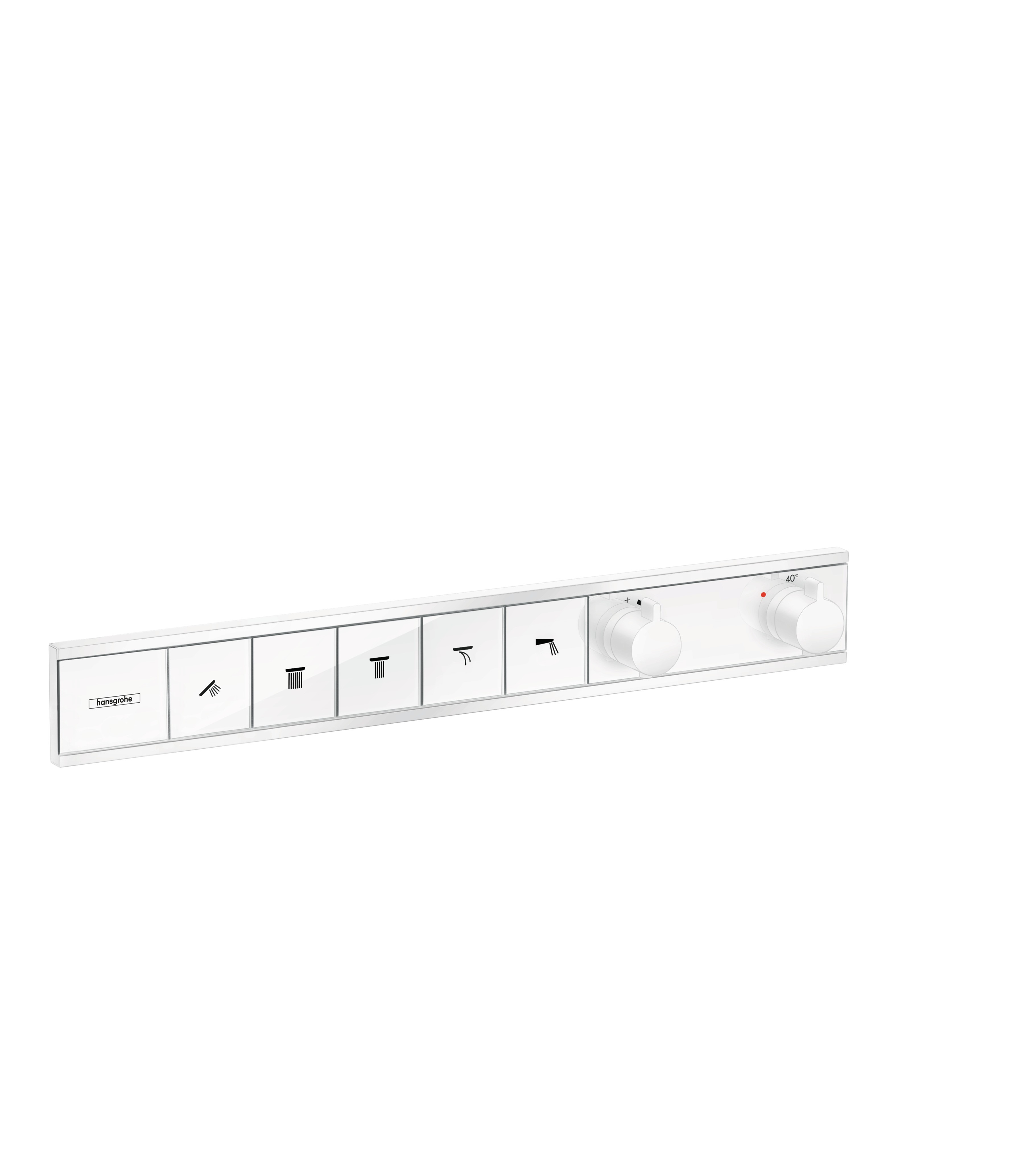 Hansgrohe Thermostat Unterputz RainSelect Fertigset 5 Verbraucher mattweiss