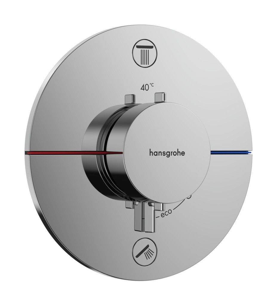 Hansgrohe Thermostat UP ShowerSelect Comfort S Fertigset 2 Verb.m.Sicherungskombi. chr