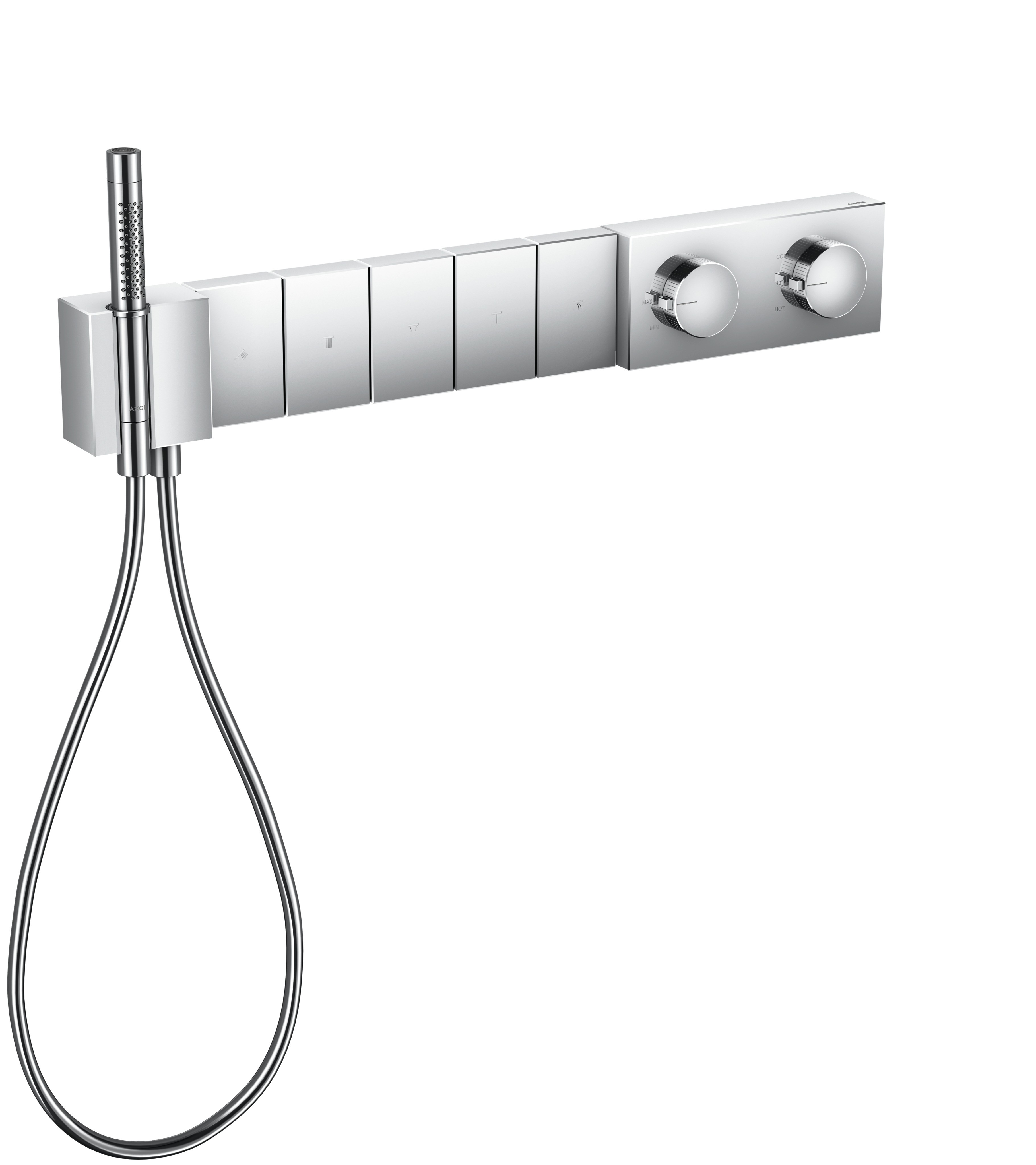 Hansgrohe Thermostatmodul Unterputz Select Axor Edge Fertigset 5 Verbraucher chrom