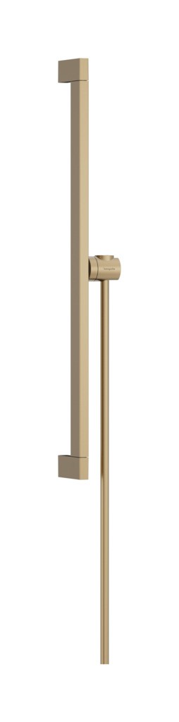 Hansgrohe Unica Brausestange E Puro 65 cm mit Easy Slide Handbrausehalter und Isiflex Brauseschlauch 160 cm Brushed Bronze