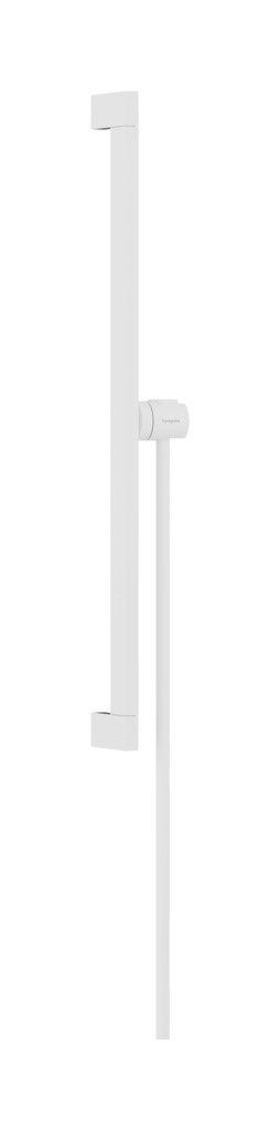 Hansgrohe Unica Brausestange E Puro 65 cm mit Easy Slide Handbrausehalter und Isiflex Brauseschlauch 160 cm Mattweiß