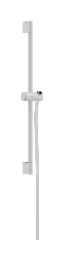 Hansgrohe Unica Brausestange Pulsify S 65 cm mit Push Handbrausehalter und Isiflex Brauseschlauch 160 cm Mattweiß