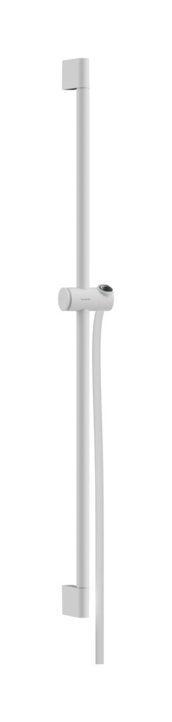 Hansgrohe Unica Brausestange Pulsify S 90 cm mit Push Handbrausehalter und Isiflex Brauseschlauch 160 cm Mattweiß