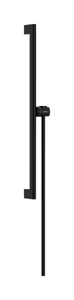 Hansgrohe Unica Brausestange S Puro 65 cm mit Easy Slide Handbrausehalter und Isiflex Brauseschlauch 160 cm Mattschwarz