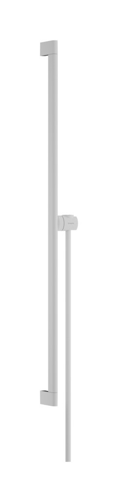 Hansgrohe Unica Brausestange S Puro 90 cm mit Easy Slide Handbrausehalter und Isiflex Brauseschlauch 160 cm Mattweiß